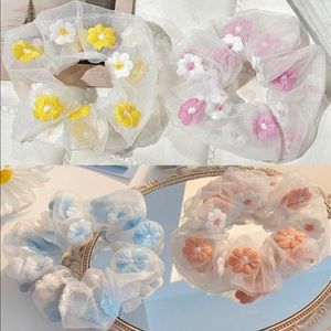 Floral Scrunchies